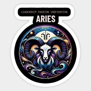 Aries Zodiac Sign Sticker